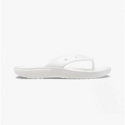 Japonki plażowe męskie Crocs Classic Flip. Białe klapki męskie Crocs, sportowe. Za 79.99 zł.