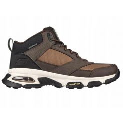 Buty trekkingowe męskie SKECHERS BULLDOZER wodoodporne. Brązowe trekkingi męskie Skechers. Za 388.00 zł.