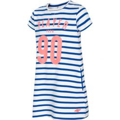 Sukienka dla dużych dziewcząt JSUDD206 - kobalt. Sukienki dla dziewczynek marki 4f. W wyprzedaży za 39.99 zł.