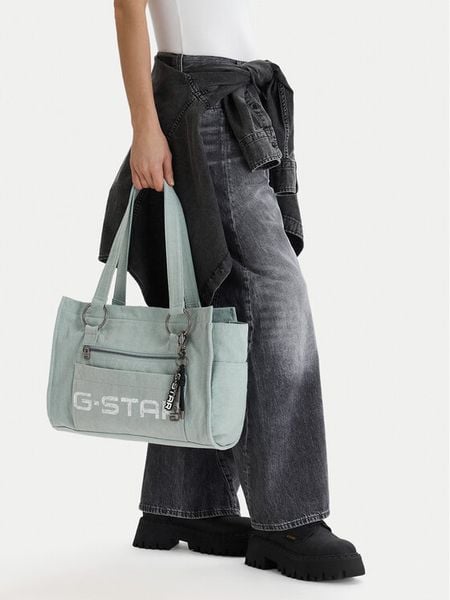 G-Star Raw Torebka CEO-XC8971 Niebieski. Niebieskie torebki do ręki damskie G-Star Raw, bez wzorów, z materiału, retro, bez dodatków. Za 199.99 zł.