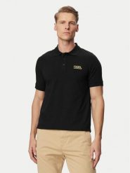 KARL LAGERFELD Polo 745780 500235 Beżowy Regular Fit. Brązowe koszulki polo męskie KARL LAGERFELD, m, bez wzorów, z bawełny, bez ramiączek. Za 299.99 zł.