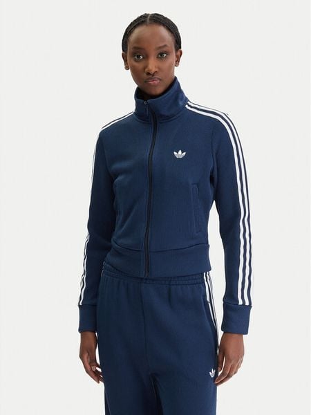 Adidas Bluza Firebird adicolor JY2614 Granatowy Regular Fit. Niebieskie bluzy damskie Adidas, xs, bez wzorów, z syntetyku, bez kaptura. Za 259.99 zł.