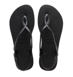 Sandały Havaianas Luna Premium II różowe. Czarne klapki damskie Havaianas, bez wzorów, z materiału, bez obcasa, bez zapięcia. Za 160.35 zł.