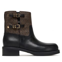 Botki MICHAEL Michael Kors. Brązowe botki damskie MICHAEL Michael Kors, bez obcasa, na płaskiej podeszwie, bez zapięcia. Za 959.99 zł.