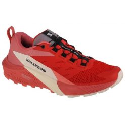 Buty do biegania Salomon Sense Ride 5 W 472152 różowe. Czerwone obuwie sportowe damskie bez wzorów, z gumy, do biegania. Za 679.62 zł.