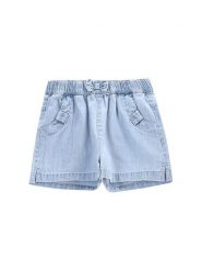 Coccodrillo Szorty jeansowe WC5119401HGK Błękitny Regular Fit. Niebieskie spodenki dla dziewczynek COCCODRILLO, bez wzorów, z bawełny. Za 49.99 zł.