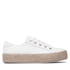 Espadryle Jenny Fairy. Białe espadryle damskie Jenny Fairy, bez wzorów, bez obcasa, bez zapięcia. Za 99.99 zł.