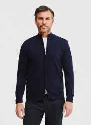 PAKO LORENTE – Sweter męski rozpinany w kolorze granatowym. Kardigany męskie Pako Lorente, m, bez wzorów, z bawełny. Za 299.99 zł.