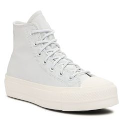 Trampki Converse. Niebieskie półbuty damskie Converse, bez wzorów, retro, bez zapięcia. Za 309.99 zł.