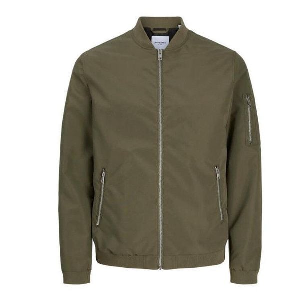 Kurtka Jack & Jones Rush BMBR Oliwkowa. Zielone kurtki męskie Jack&Jones, m, bez wzorów, casualowe, bez kaptura. Za 211.46 zł.