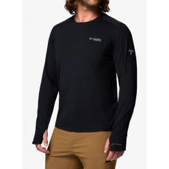 Bluza bez kaptura Columbia Diamond Peak Pro Long Sleeve Crew. Czarne bluzy męskie Columbia, bez wzorów, bez kaptura, trekkingowe. Za 289.79 zł.