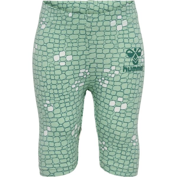 Legginsy dla dziewczynki Hummel Zanzi. Zielone legginsy dla dziewczynek Hummel, bez wzorów, z bawełny. Za 124.50 zł.