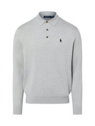 Polo Ralph Lauren Męska koszulka polo Mężczyźni Bawełna szary marmurkowy, L. Szare koszulki polo męskie Polo Ralph Lauren, l, bez wzorów, z bawełny, sportowe, bez ramiączek. Za 859.95 zł.