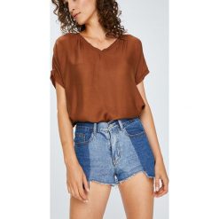 Answear - Szorty Boho Bandit. Niebieskie szorty damskie ANSWEAR, l, bez wzorów, z bawełny, boho, z podwyższonym stanem. W wyprzedaży za 49.90 zł.