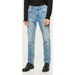 Jeansy slim fit - Selvedge Denim - Niebieski. Niebieskie jeansy męskie Reserved. Za 169.99 zł.
