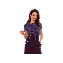 Dziewczęca bluzka z wiązaniem. Niebieskie t-shirty i topy dla dziewczynek Bird, bez wzorów, bez ramiączek. Za 194.00 zł.