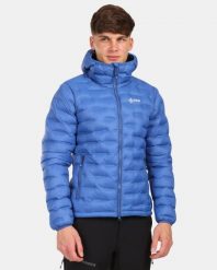 Męska kurtka ocieplana Kilpi ALBA-M. Niebieskie kurtki męskie Kilpi, na zimę, m, bez wzorów, z materiału, eleganckie, bez kaptura. Za 370.41 zł.
