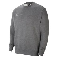 Bluza sportowa męska Nike Park 20 Crew Fleece. Białe bluzy sportowe męskie Nike, bez zapięcia, na fitness i siłownię. Za 219.99 zł.