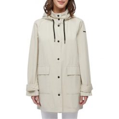 Kurtka GEOX W ILDE PARKA Biały. Białe kurtki męskie Geox, m, bez wzorów, z tkaniny, bez kaptura. Za 507.99 zł.