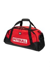 Torba treningowa Sport sportowa pojemna torba. Czarne torby sportowe męskie PITBULL, z aplikacjami, z materiału, małe. Za 169.00 zł.