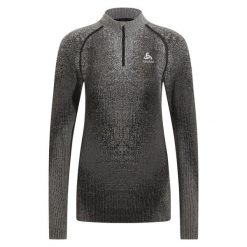 Bluza termoaktywna damska Odlo Blackcomb Eco BL Top Turtle Neck LS Half Zip. Czarne bielizna termoaktywna damska Odlo, na zimę, bez wzorów, bez kaptura. Za 333.99 zł.