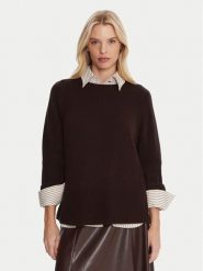 Marella Sweter Alaska 2525366102 Brązowy Regular Fit. Brązowe swetry damskie Marella, l, bez wzorów, z wełny, bez kołnierzyka, bez ramiączek, bez kaptura. Za 679.99 zł.