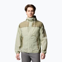 Kurtka softshell męska Columbia Challenger II Windbreaker. Zielone kurtki męskie Columbia, m, bez wzorów, z softshellu, retro, bez kaptura. Za 239.99 zł.