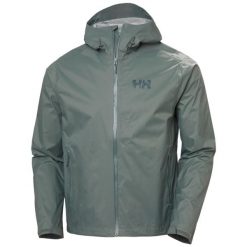 Kurtka turystyczna Helly Hansen Loke Terra. Zielone kurtki męskie Helly Hansen, bez wzorów, sportowe, bez kaptura. Za 638.00 zł.