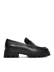 Badura Loafersy C-AYA-25050PBA Czarny. Czarne mokasyny damskie Badura, ze skóry. Za 259.99 zł.