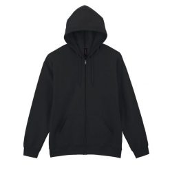 Męska Bluza Z Kapturem Softstyle Midweight Full Zip. Czarne bluzy męskie Gildan, m, bez wzorów, z kapturem. Za 121.99 zł.