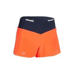 Spodenki lekkoatletyczne damskie. Czerwone szorty sportowe damskie KALENJI, xl, bez wzorów, z acetatu, na fitness i siłownię. Za 69.99 zł.