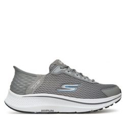 Buty do biegania Skechers. Szare buty sportowe męskie Skechers, bez zapięcia, do biegania. Za 229.99 zł.