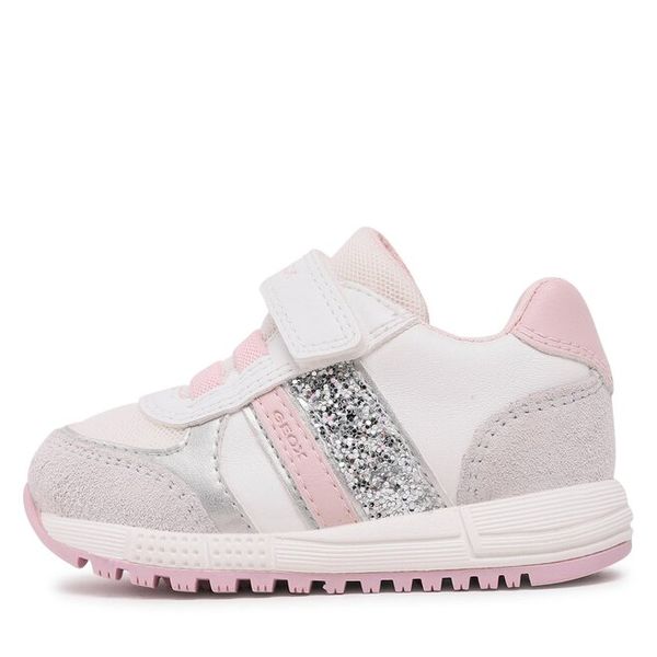 Sneakersy Geox. Brązowe półbuty dziewczęce Geox, bez wzorów, bez zapięcia. Za 305.99 zł.