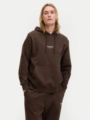 Jack & Jones Bluza Soho 12278789 Brązowy Relaxed Fit. Brązowe bluzy męskie Jack & Jones, m, bez wzorów, z bawełny, bez kaptura. Za 149.99 zł.