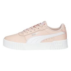 Buty trampki damskie sportowe Puma Carina 2.0. Białe obuwie sportowe damskie Puma, bez wzorów, z materiału, sportowe, bez zapięcia. Za 234.00 zł.