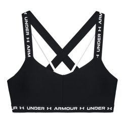 Stanik fitness cardio Under Armour Crossback Low. Czarne obuwie sportowe damskie Under Armour, bez wzorów, na fitness i siłownię. Za 119.99 zł.