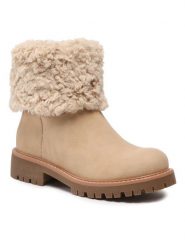 Jenny Fairy Trapery WS5628-08 Beżowy. Brązowe kozaki damskie Jenny Fairy, ze skóry. Za 179.99 zł.