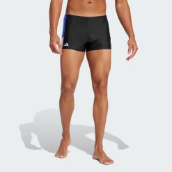 Bokserki Colorblock Swim. Czarne bokserki męskie Adidas, l, bez wzorów, z materiału. Za 139.99 zł.