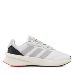 Sneakersy adidas. Białe trampki i tenisówki chłopięce Adidas, bez wzorów, bez zapięcia. Za 179.99 zł.