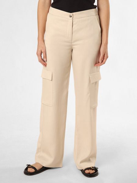 MAC Spodnie - Chiara Cargo Kobiety Lyocell beżowy, 36-32. Brązowe spodnie materiałowe damskie MAC, s, bez wzorów, z lyocellu. Za 329.95 zł.
