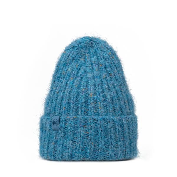 Czapka BUFF KNITTED & FLEECE BAND BEANIE EYLA LAKE. Niebieskie czapki i kapelusze damskie Buff, bez wzorów. W wyprzedaży za 104.93 zł.