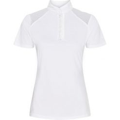Damska koszulka konkursowa Equipage Marlie. Białe koszule damskie EQUIPAGE, bez wzorów, sportowe, bez kołnierzyka, bez ramiączek. Za 220.50 zł.