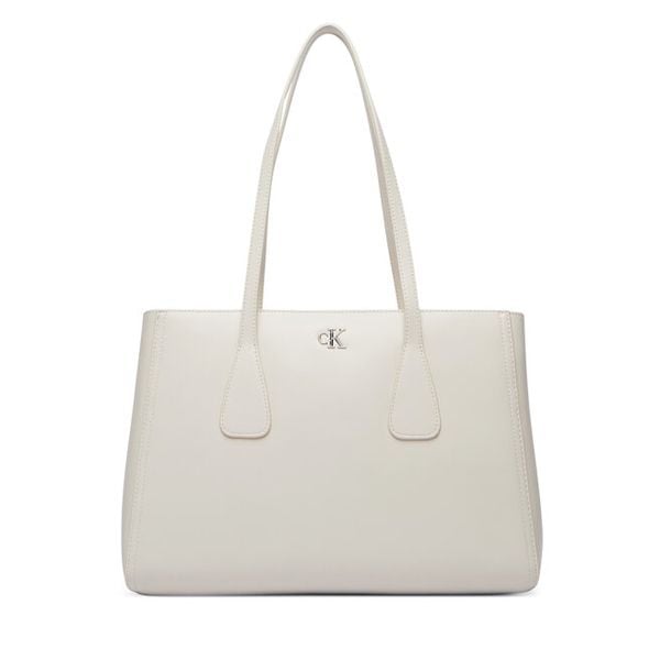 Torebka Calvin Klein. Białe torebki do ręki damskie Calvin Klein, bez wzorów, bez dodatków. Za 610.99 zł.