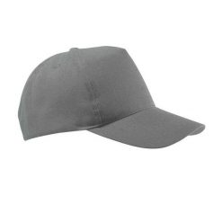 Buzz 5 Panel Baseball Cap. Szare czapki i kapelusze damskie SOL'S, bez wzorów. Za 23.99 zł.