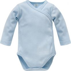 PINOKIO Body z długim rękawem niemowlęce niebieska rozpinane Lovely Day Pinokio 68. Niebieskie body niemowlęce Pinokio, bez wzorów, bez ramiączek. Za 39.90 zł.
