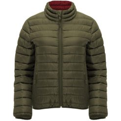 Womens/Ladies Finland Slim Padded Jacket. Zielone kurtki sportowe damskie ROLY, bez wzorów, z puchu, bez kaptura, trekkingowe. Za 145.99 zł.
