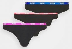 Puma stringi damskie 3-pack - czarne, 95% bawełna 5% elastan. Czarne stringi damskie Puma, xs, bez wzorów, z bawełny. Za 142.99 zł.