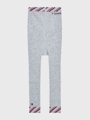 Tommy Hilfiger Legginsy 701220280 Szary Slim Fit. Szare legginsy dla dziewczynek Tommy Hilfiger, bez wzorów, z bawełny. Za 49.99 zł.