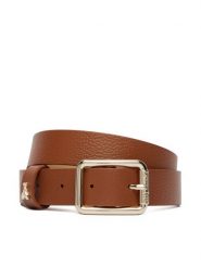 Patrizia Pepe Pasek Damski CW6408/L001-B111 Brązowy. Brązowe paski damskie Patrizia Pepe, bez wzorów, ze skóry. Za 419.99 zł.