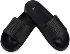 Damskie klapki sportowe miejskie na basen plażę czarne GAP AUSTIN. Czarne klapki damskie GAP, bez wzorów, z gumy, eleganckie, bez obcasa. Za 79.00 zł.